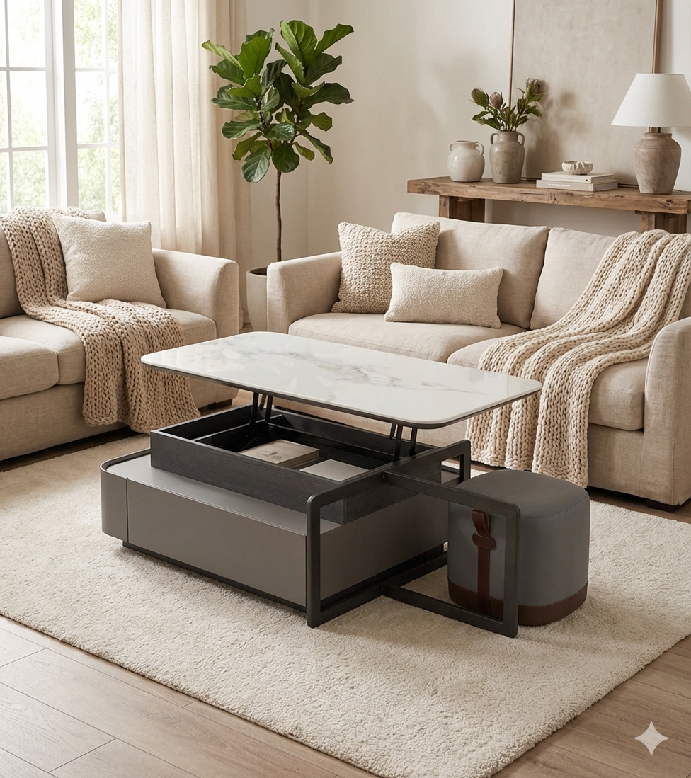 悅聚 升降茶几（含2腳椅）