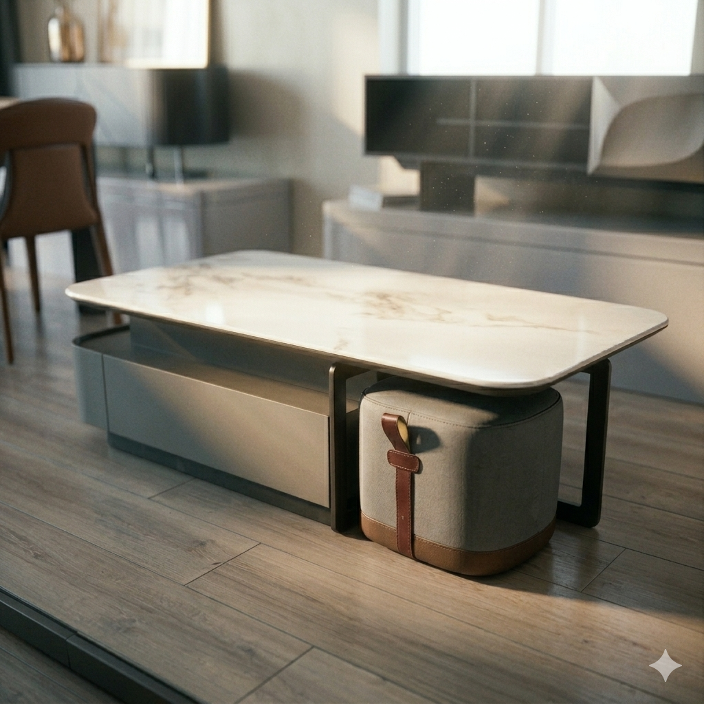 悅聚 升降茶几（含2腳椅）