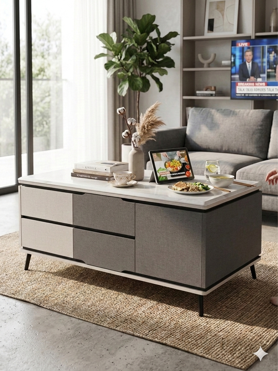 耐熱大理石暮森茶几